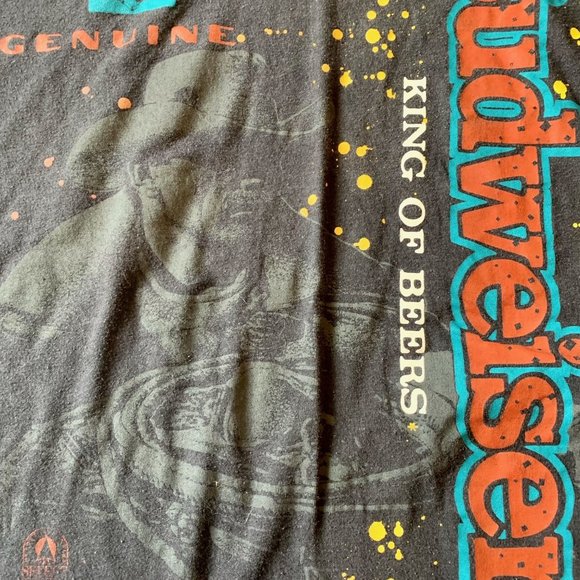 Budweiser Black King of the Rodeo Single stitch tee - Picture 2 of 5